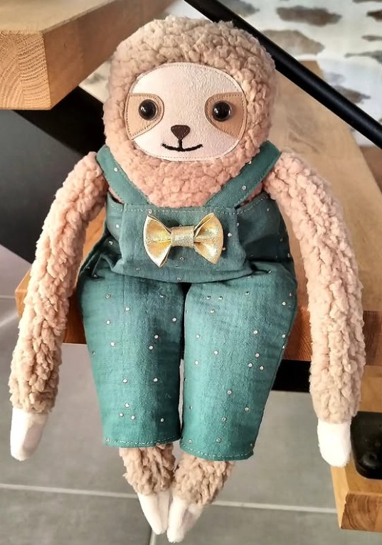 La peluche paresseux, patron couture de Laetibricole