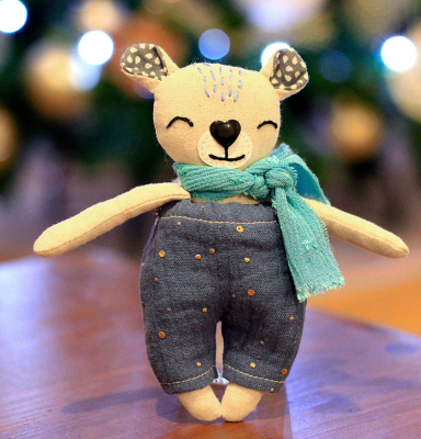patron couture du petit ourson frileux - cousu par nana biscotte