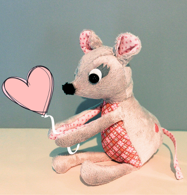 peluche minus petite souris par Nana Biscotte