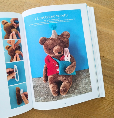 patron peluche oups l'ours du livre le monde poétique de rose minuscule