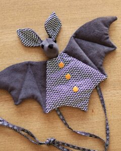 peluche chauve-souris cousue main
